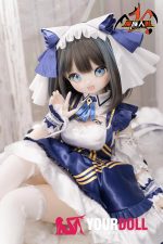 MOZU 猫猫 85cm 大胸 6kg 画像通りの仕様 ビニールヘッド+TPEボディ 戦闘服 チェシャー アニメドール 新品 - 画像 (6)