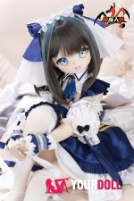 MOZU 猫猫 85cm 大胸 6kg 画像通りの仕様 ビニールヘッド+TPEボディ 戦闘服 チェシャー アニメドール 新品 - 画像 (2)