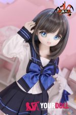 MOZU 猫猫 85cm 大胸 6kg 画像通りの仕様 ビニールヘッド+TPEボディ 制服 チェシャー アニメドール 新品 - 画像 (2)