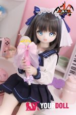 MOZU 猫猫 85cm 大胸 6kg 画像通りの仕様 ビニールヘッド+TPEボディ 制服 チェシャー アニメドール 新品 - 画像 (10)