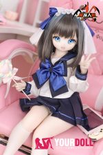 MOZU 猫猫 85cm 大胸 6kg 画像通りの仕様 ビニールヘッド+TPEボディ 制服 チェシャー アニメドール 新品 - 画像 (8)