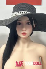 Orange in #539 160cm Fカップ White肌 シリコンヘッド+TPEボディ 顎機能付き アジア系 等身大 ラブドール 新品 - 画像 (4)