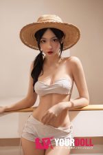 Orange in #539 160cm Fカップ White肌 シリコンヘッド+TPEボディ 顎機能付き アジア系 等身大 ラブドール 新品 - 画像 (2)