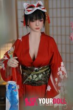 Orange in #414 165cm Cカップ White肌 フルシリコン 顎機能付き 美人 和風 ダッチワイフ 新品 - 画像 (10)