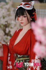 Orange in #414 165cm Cカップ White肌 フルシリコン 顎機能付き 美人 和風 ダッチワイフ 新品 - 画像 (3)