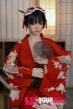 Orange in #414 165cm Cカップ White肌 フルシリコン 顎機能付き 美人 和風 ダッチワイフ 新品 - 画像 (2)
