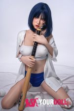 Orange in #6-020 158cm Cカップ White肌 フルシリコン 顎機能付き 韓流 野球少女 クール系 ラブドール 新品 - 画像 (2)