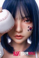 Orange in #6-020 158cm Cカップ White肌 フルシリコン 顎機能付き 韓流 野球少女 クール系 ラブドール 新品 - 画像 (4)