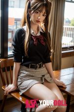 Orange in #599 158cm Cカップ White肌 フルシリコン 顎機能付き アジア系 JK ラブドール - 画像 (5)