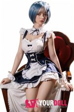 Orange in #600 158cm Cカップ White肌 フルシリコン 顎機能付き コスプレ系 メイド ラブドール 新品 - 画像 (10)