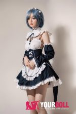 Orange in #600 158cm Cカップ White肌 フルシリコン 顎機能付き コスプレ系 メイド ラブドール 新品 - 画像 (14)