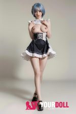 Orange in #600 158cm Cカップ White肌 フルシリコン 顎機能付き コスプレ系 メイド ラブドール 新品 - 画像 (28)