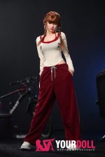 Orange in #888 168cm Eカップ White肌 シリコンヘッド+TPEボディ 顎機能付き アジア系 長身美女 ラブドール 新品 - 画像 (13)