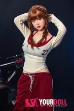 Orange in #888 168cm Eカップ White肌 シリコンヘッド+TPEボディ 顎機能付き アジア系 長身美女 ラブドール 新品 - 画像 (11)