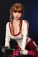 Orange in #888 168cm Eカップ White肌 シリコンヘッド+TPEボディ 顎機能付き アジア系 長身美女 ラブドール 新品 - 画像 (7)