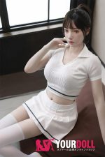 Orange in #673 158cm Cカップ White肌 フルシリコン 顎機能付き スポーツ女子 楚々 美乳 ラブドール 新品 - 画像 (2)