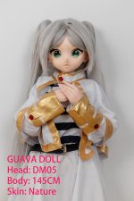 GUAVADOLL DM05 145cm Aカップノーマル肌 手描きメイク ビニール製のヘッド コスプレ系 同じ服購入可 アニメドール - 画像 (2)
