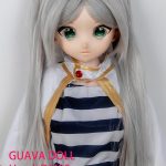 GUAVADOLL DM05 145cm Aカップノーマル肌 手描きメイク ビニール製のヘッド コスプレ系 同じ服購入可 アニメドール