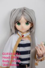 GUAVADOLL DM05 145cm Aカップノーマル肌 手描きメイク ビニール製のヘッド コスプレ系 同じ服購入可 アニメドール - 画像 (7)