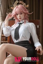 TOP-CYDOLL Miko 168cm Fカップ フルシリコン ボディ選択可 顎機能追加可 Natural肌 コスプレ系 美人OL 八重神子 ダッチワイフ - 画像 (9)
