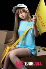 Fudoll 環奈 #J008 140cm Bカップ シリコンヘッド+TPEボディ 顎機能追加可 可愛い ちっぱい 血小板ちゃん ラブドール - 画像 (2)