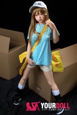 Fudoll 環奈 #J008 140cm Bカップ シリコンヘッド+TPEボディ 顎機能追加可 可愛い ちっぱい 血小板ちゃん ラブドール - 画像 (15)