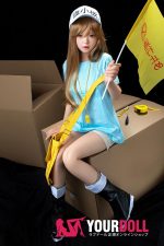 Fudoll 環奈 #J008 140cm Bカップ シリコンヘッド+TPEボディ 顎機能追加可 可愛い ちっぱい 血小板ちゃん ラブドール - 画像 (10)