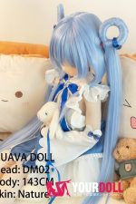 GUAVADOLL DM02 143cm Cカップ ノーマル肌 手描きメイク ビニール製のヘッド 癒し系 可愛い アニメドール - 画像 (10)