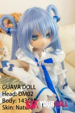 GUAVADOLL DM02 143cm Cカップ ノーマル肌 手描きメイク ビニール製のヘッド 癒し系 可愛い アニメドール - 画像 (5)