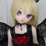 GUAVADOLL DM02 136cm AAカップ ノーマル肌 デカールメイク ビニール製のヘッド ハート目 小悪魔ちゃん ラブドール