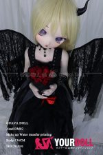 GUAVADOLL DM02 136cm AAカップ ノーマル肌 デカールメイク ビニール製のヘッド ハート目 小悪魔ちゃん ラブドール - 画像 (4)