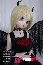 GUAVADOLL DM02 136cm AAカップ ノーマル肌 デカールメイク ビニール製のヘッド ハート目 小悪魔ちゃん ラブドール - 画像 (3)