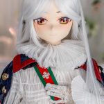 GUAVADOLL DM08 147cm Cカップ ノーマル肌  手描きメイク ビニール製のヘッド 白髪 優しい 綺麗 ラブドール