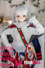 GUAVADOLL DM08 147cm Cカップ ノーマル肌  手描きメイク ビニール製のヘッド 白髪 優しい 綺麗 ラブドール - 画像 (2)