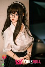 Shedoll Duoduo(朵朵) 156cm Eカップ フルシリコン 顎機能追加可 童顔巨乳 眼鏡娘 ラブドール - 画像 (5)