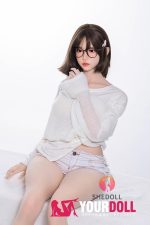 Shedoll Chuyue(楚玥) 167cm Dカップ シリコンヘッド+TPEボディ 顎機能追加可 眼鏡娘 楚々 リアル彼女 ラブドール - 画像 (16)