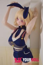 ElsaBabe 歌代汐里 RAD028 148cm-L ピンク肌 フルシリコン ウサギ警官 綺麗 巨乳 ラブドール - 画像 (12)