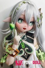 ElsaBabe 赤坂香織 AHR015 125cm ピンク肌 フルシリコン エルフ耳 可愛い コスプレ系 アニメドール - 画像 (7)
