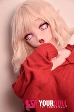 ElsaBabe 浅香萌里 RAD043 148cm-M ピンク肌 フルシリコン 舌出し ハート目 エロ エルフ耳 アニメドール - 画像 (7)
