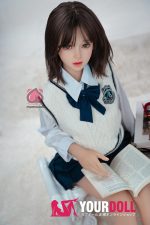Momo  咲花 150cm H024-A Cカップノーマル肌 制服 猫耳 楚々 セックス人形 - 画像 (7)
