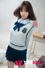 Momo  咲花 150cm H024-A Cカップノーマル肌 制服 猫耳 楚々 セックス人形 - 画像 (5)