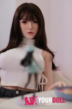 Orange in #707 163cm Fカップ White肌 フルシリコン 顎機能付き アジア系 美女 巨乳 ダッチワイフ 新品 - 画像 (4)