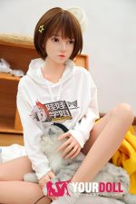 DOLLSENIOR 叽可(Jike) 148cm Dカップ フルシリコン ノーマル肌 顎機能付き 美少女 ショート 小柄 ラブドール - 画像 (3)