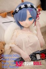 GUAVADOLL DM02 126cm Eカップ ノーマル肌 ビニール製のヘッド デカールメイク 画像通りの仕様＆服付き 水色の美少女 アニメドール お買い得 - 画像 (2)