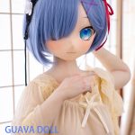 GUAVADOLL DM02 126cm Eカップ ノーマル肌 ビニール製のヘッド デカールメイク 画像通りの仕様＆服付き 水色の美少女 アニメドール お買い得