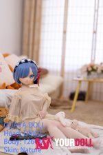 GUAVADOLL DM02 126cm Eカップ ノーマル肌 ビニール製のヘッド デカールメイク 画像通りの仕様＆服付き 水色の美少女 アニメドール お買い得 - 画像 (10)