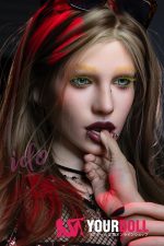 IDO Doll #ID2S 167cm Fカップ フルシリコン 顎機能付き ブラウン肌 外人 パンク系 ダークメイク 熟女 ラブドール - 画像 (4)