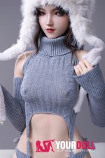 LilyDoll Freya-D #LH031A-D 159cm Bカップ シリコンヘッド+TPEボディ Natural肌 ちっぱい 巨尻 色気 ラブドール - 画像 (6)