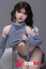 LilyDoll Freya-D #LH031A-D 159cm Bカップ シリコンヘッド+TPEボディ Natural肌 ちっぱい 巨尻 色気 ラブドール - 画像 (2)
