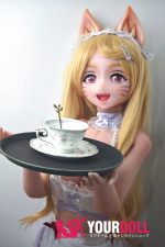ElsaBabe 加古元子 AHR007 148cm-S ピンク肌 フルシリコン 猫娘 ケモノ系 メイド ラブドール - 画像 (4)